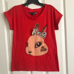 🆕 Love Moschino Bunny shirt with bow tie